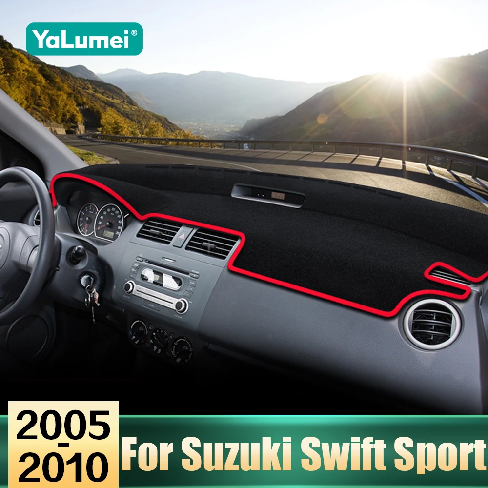 Auto-Innenzubehör für Suzuki Swift Sport 2005 2006 2007 2008 2009 2010, Armaturenbrett-Abdeckung, vermeiden Sie Lichtpolster, rutschfeste Teppiche