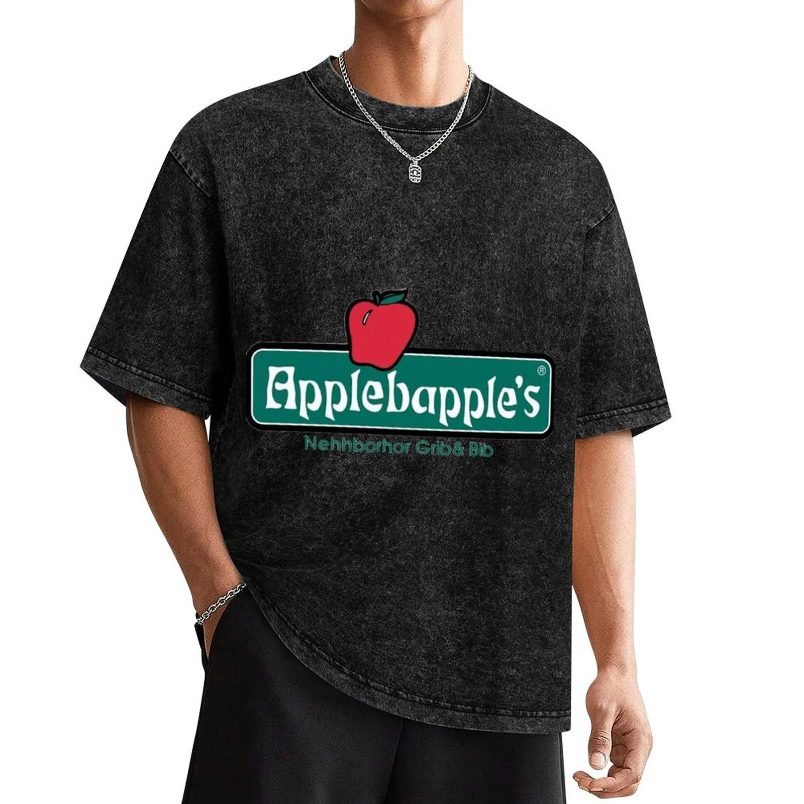 

AppleBabbles T-Shirt summer top man t shirt plus size tops men clothes