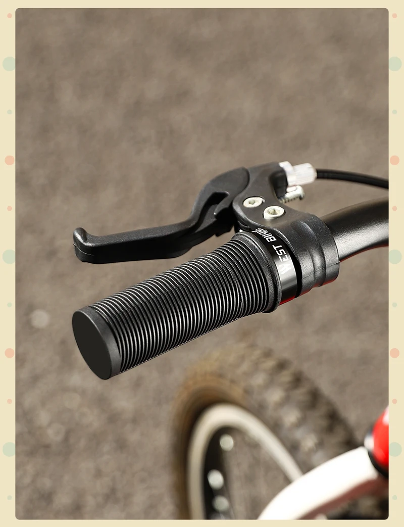 WEST BIKING Kinder-Fahrradgriffe TPR Rutschfest Stoßdämpfend Kinder-Fahrradlenker-Abdeckung 22,2mm Standarddurchmesser MTB-Griffe – Detail 11