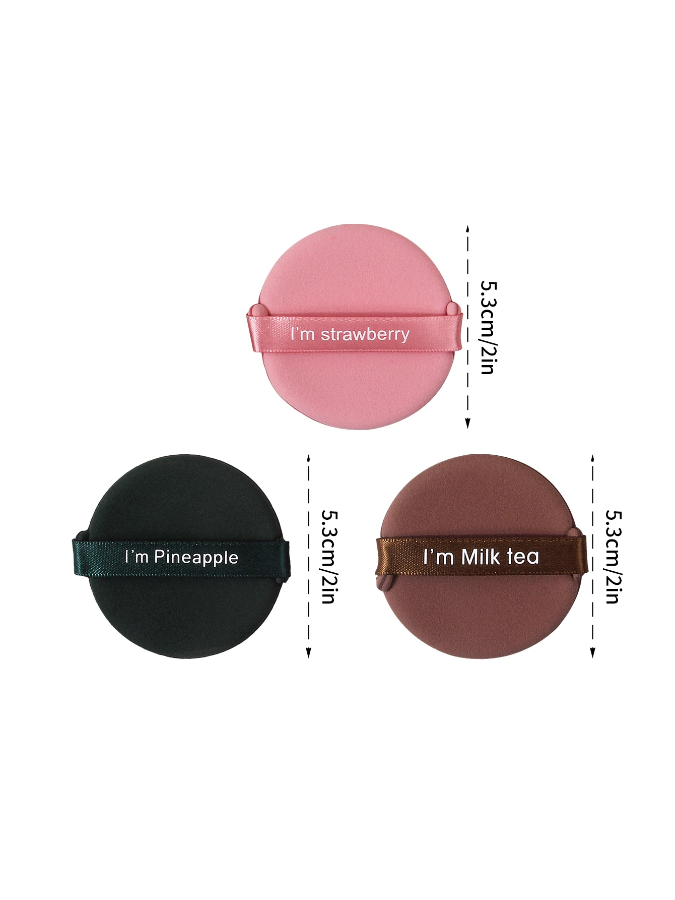 3pcs Soft Touch Air Cushion Powder Puff Dry and wet non-sticking powder makeup Sponge Powder Puff portable easy makeup tool
