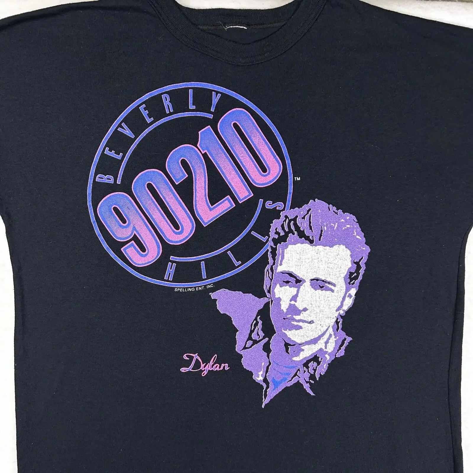 Vintage 90s BEVERLY HILLS 90210 DYLAN T Shirt LARGE XL tv show luke perry vintage Washed designer clothes Versatile graphic