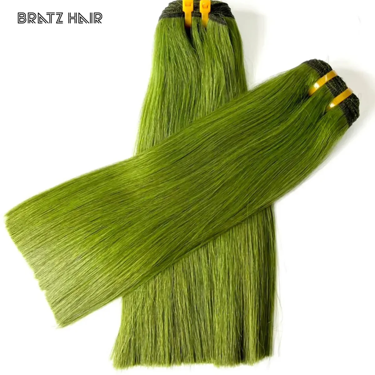 

Супер двойные нарисованные зеленые вьетнамские прямые пучки человеческих волос 13x4, фронтальная застежка 4x4 для изготовления париков, наращивание волос