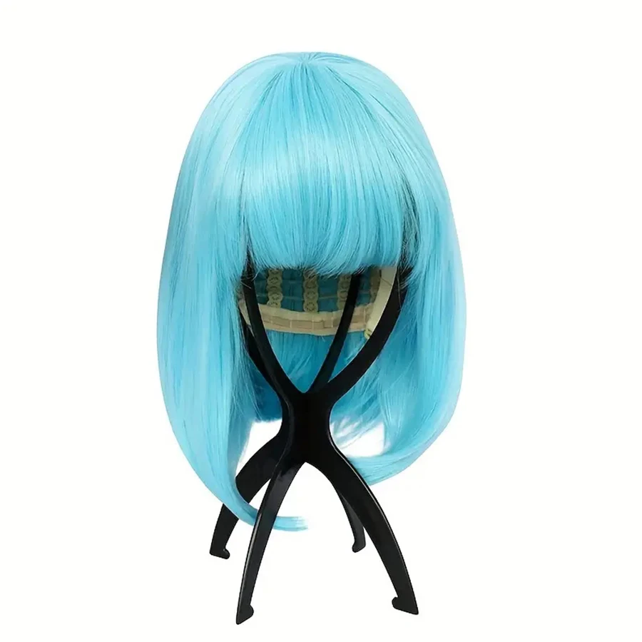 Soporte para peluca plegable, soporte para peluca duradero, herramienta de 13,8 pulgadas, soporte para peluca de viaje para todas las pelucas, 2 uds.