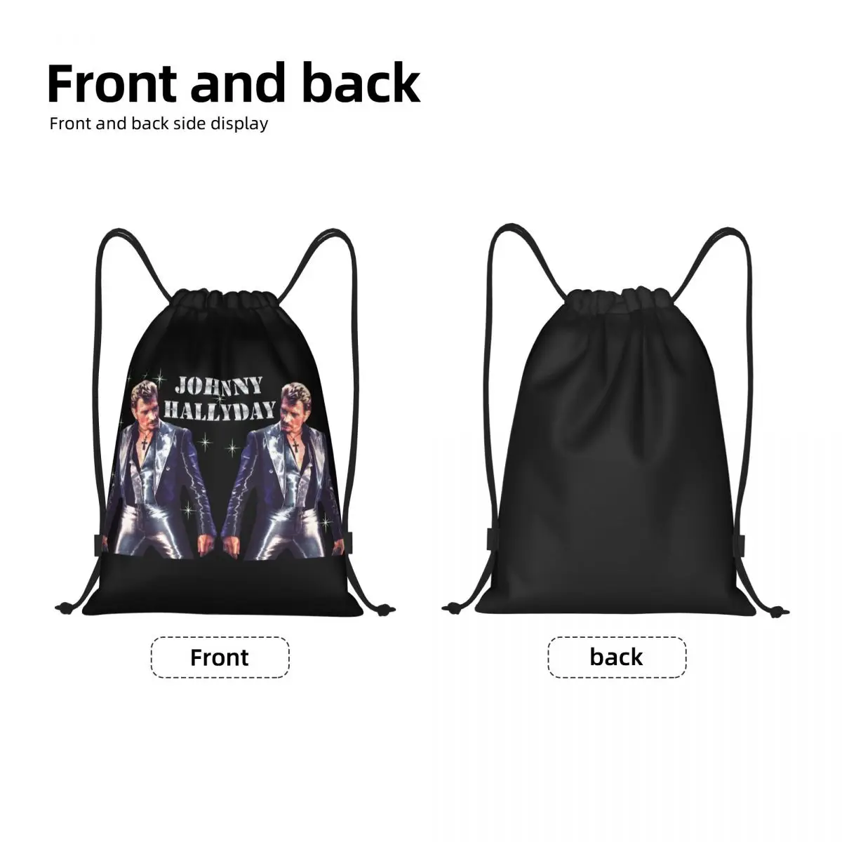 33 Drawstring Backpack Women Men Gym Sport Sackpack Portable Shopping Bag Sack