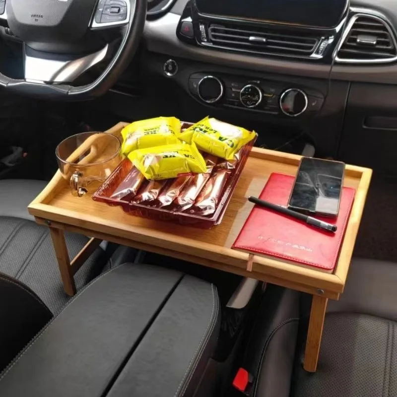 Holder With Multifunctional Table Desk Notebook Eat Work Cart Drink Coffee Holder Car Steering Wheel - Image 2