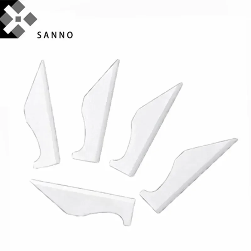 10 قطعة آلة قطع شفرة النسيج السيراميك القاطع 38.7x9.5x0.5 مللي متر ارتفاع درجة الحرارة مقاومة الشريط الكروشيه آلة قطع السيراميك