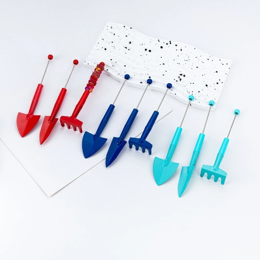 3pcs Beaded Gardening Tools Three-piece Flower Rake Flower Succulent Small Shovel Tools Small Spade