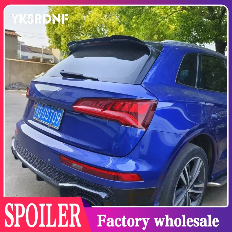 Für Audi SQ5/Q5 S-line Mk 2 2017-2024 MAXTON Stil Auto Hinten Boot Lip Spoiler kappe Hinten Stamm Dach Spoiler Splitter Bodykit