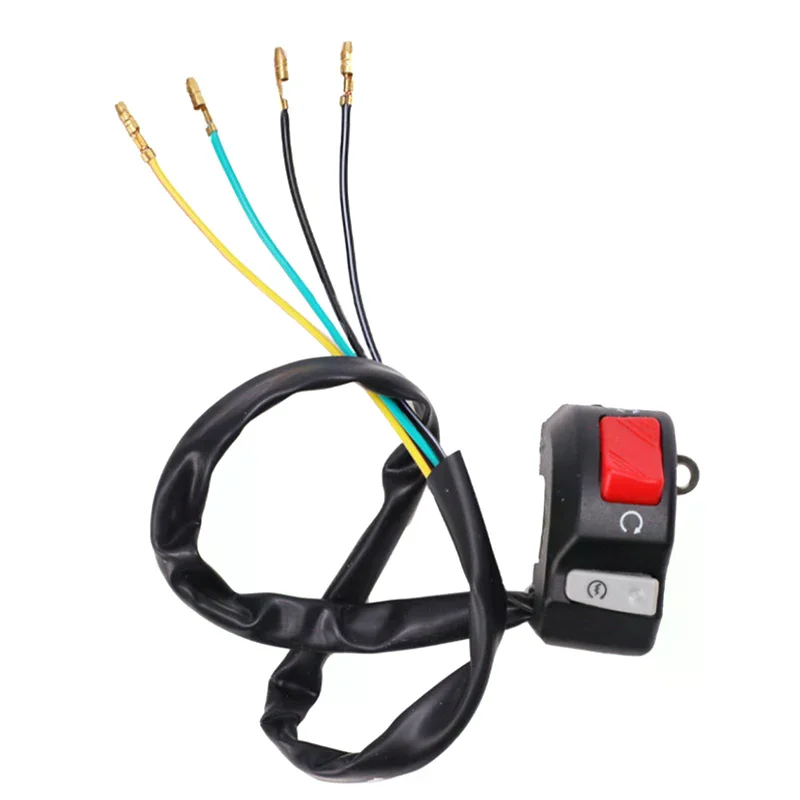 مفتاح دراجة نارية عالمي 7/8 بوصة المقود الضباب القرن بدء قتل التبديل على زر إيقاف 12 فولت للدراجات البخارية ATV الثلج #1
