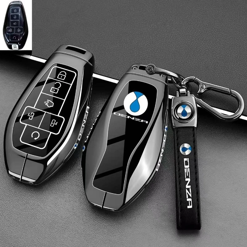 

Zinc Alloy Car Key Case Cover Shell Protector Fob Holder for DENZA Z9 Z9S Z9GT N9 N8L D9 2nd Gen DMI EV Accessories Keychain