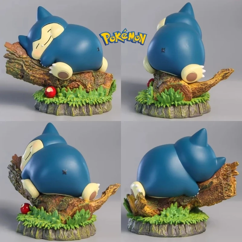 11cm New Pokemon Little Fat Sleep Snorlax Q Version Gk Lovely Series Sleep Action Figures Cartoon Collect Dolls Model Toys Gifts