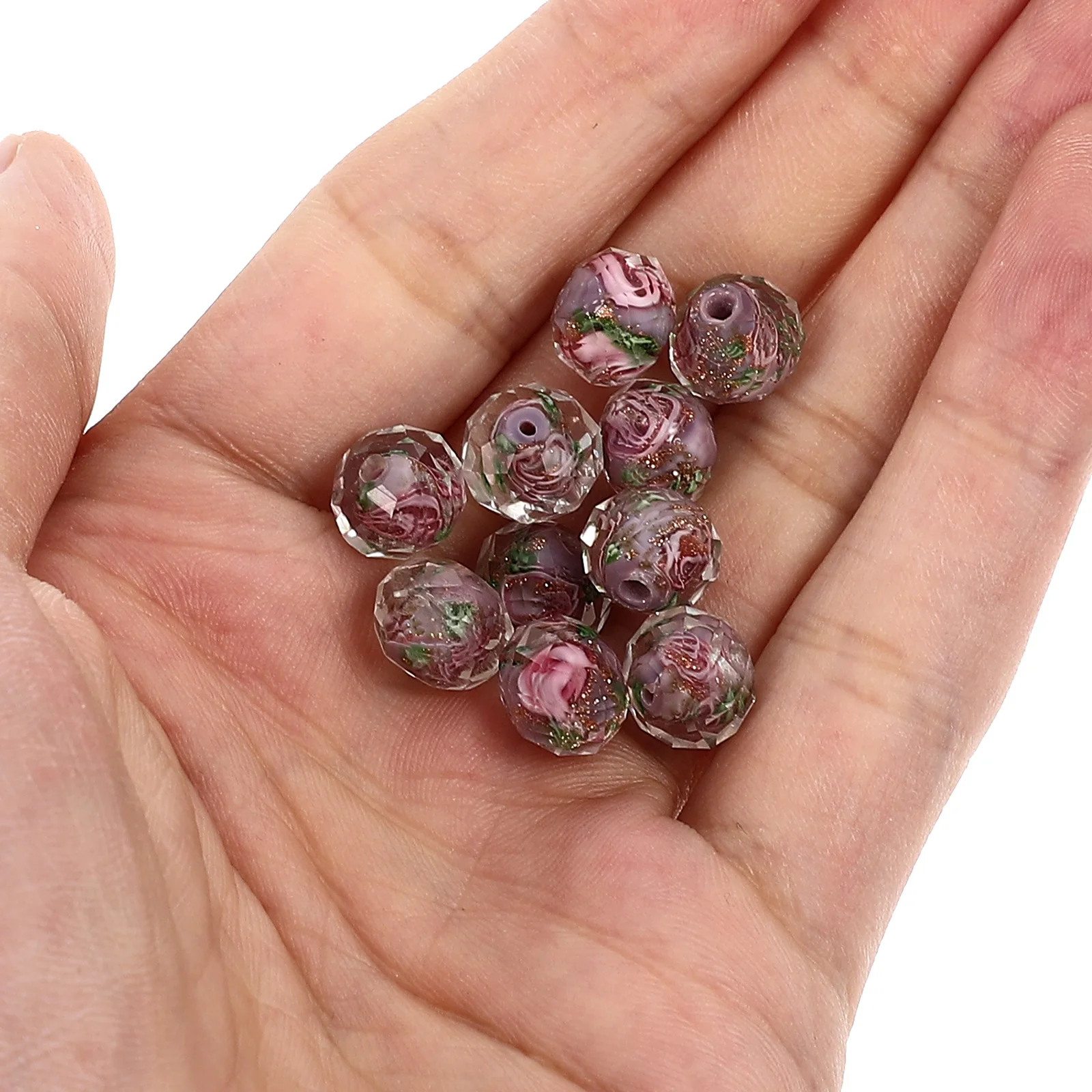 

40Pcs Pendant Jewelry Accessories Azure Stone Large Hole Beads for DIY Bracelet Necklace Crafts Azure Stone Beads