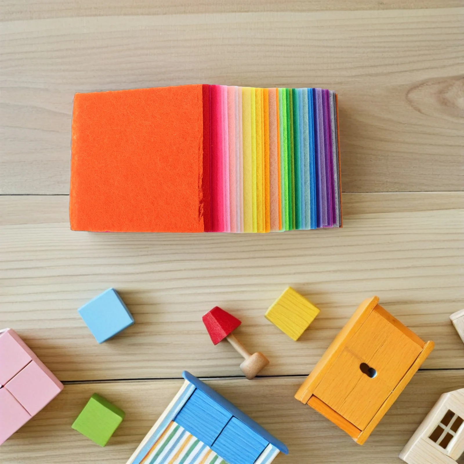 

120 шт. детских фетровых квадратов, мягкие тканевые листы 10x10 см для рукоделия, шитья, пэчворка, разноцветные фетровые листы в ассортименте