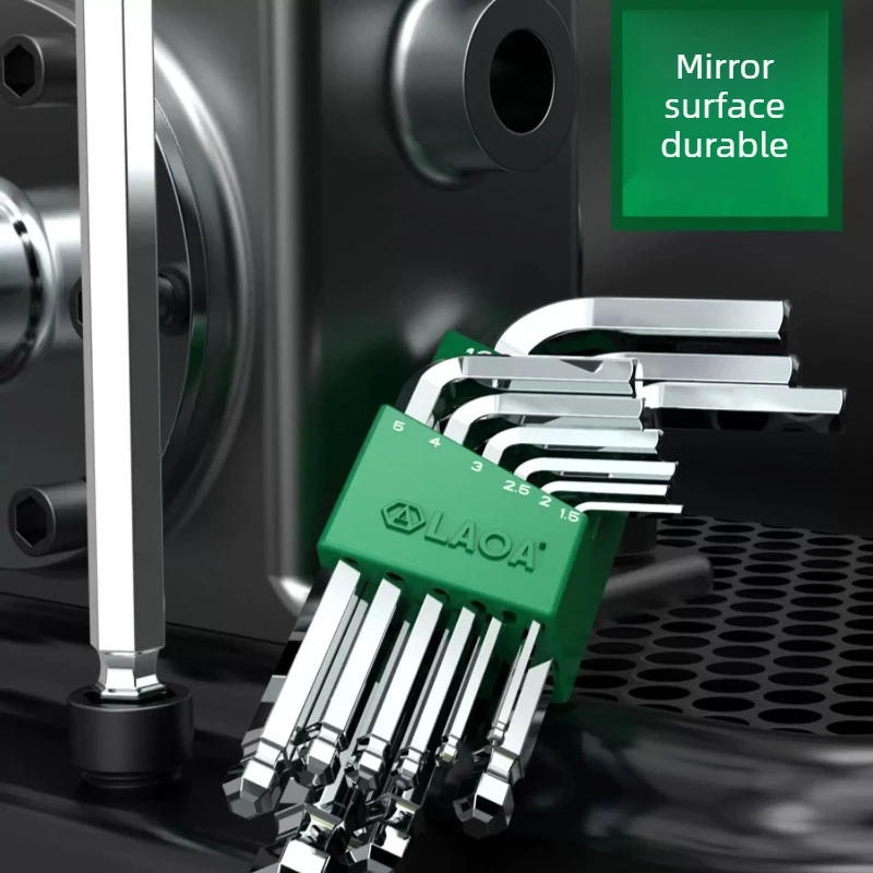 

S2 9 piece hex key set wrench screwdriver kit extended mini tools