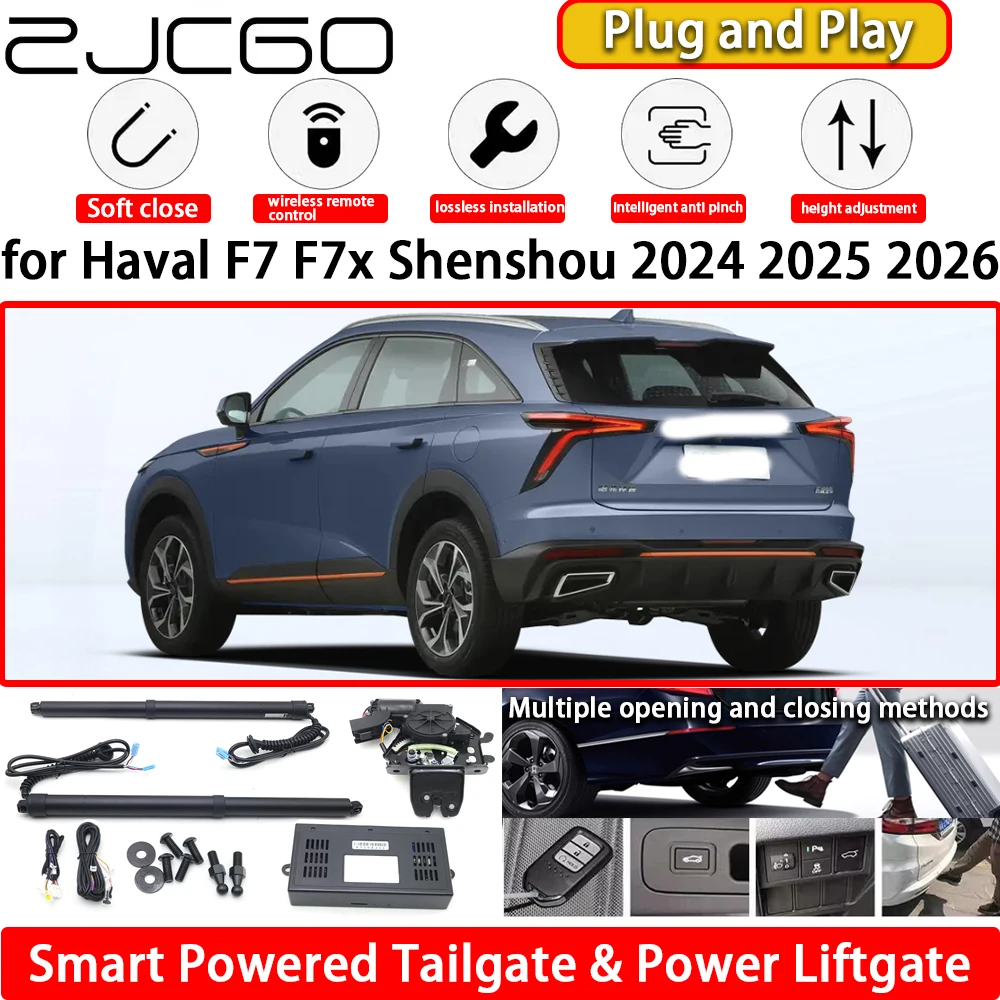 

ZJCGO for Haval F7 F7x Shenshou 2024 2025 2026 OEM Automatic Electric Powered Tailgate Power Liftgate Tail Gate Lift Kit System