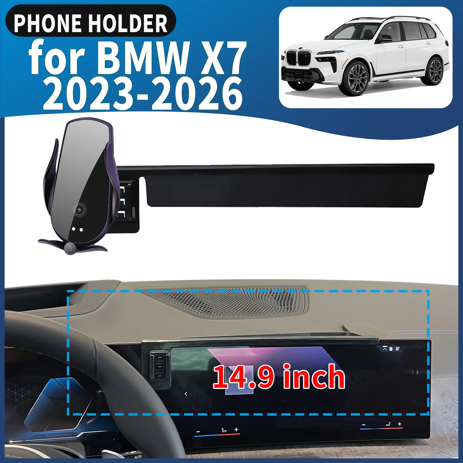 

fit for BMW X7 2023 2024 2025 2026 G07 Car Phone Holder Mount Vehicle-Specific GPS Navigation Easy Installation accessoires