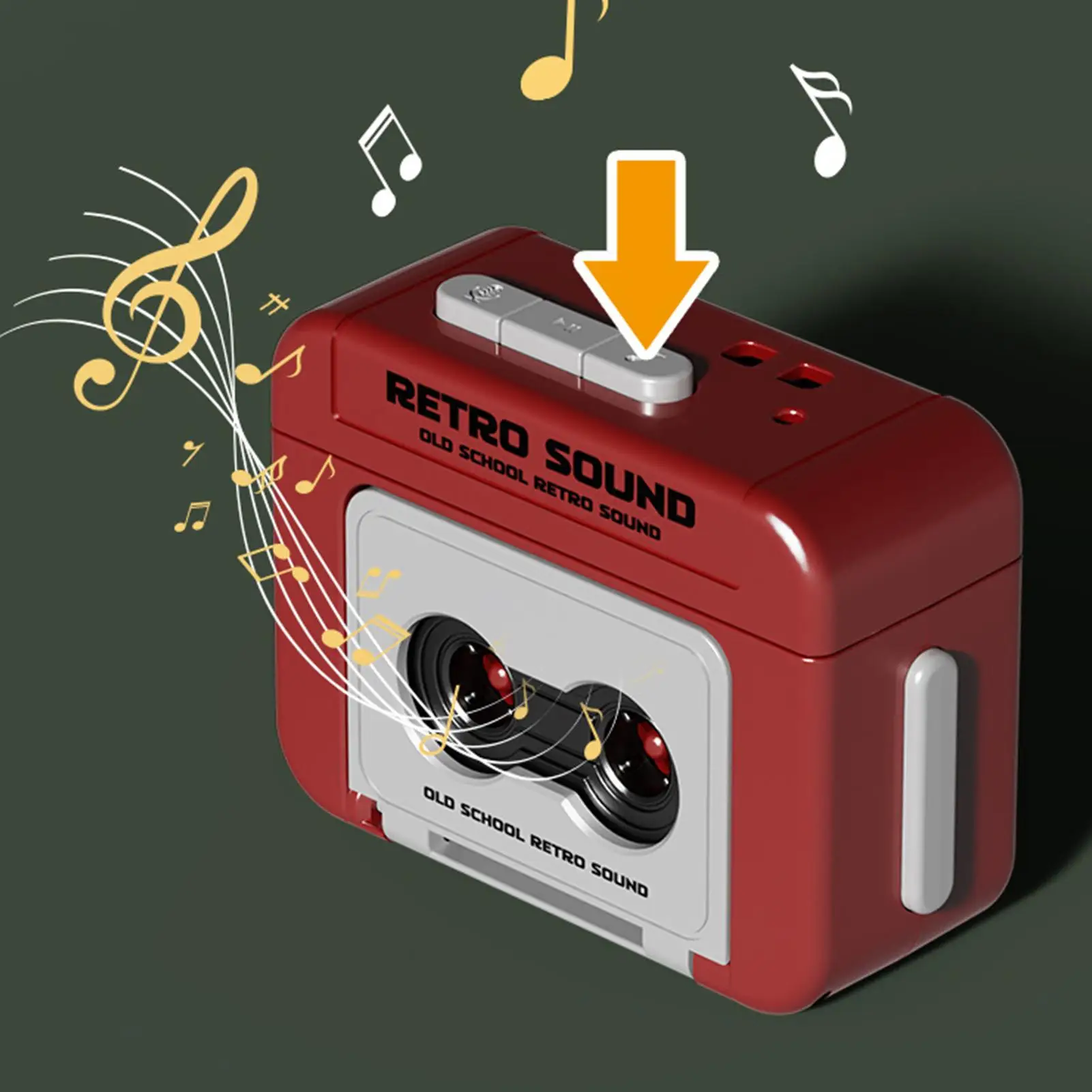 Retro Mini Recorder Player Keyring New Style Funny Record Players Keychain Suprise Gift Supplies Car Keychain
