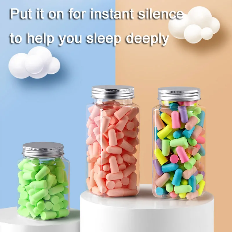 10/24/60 PCS Convenient Silicone Ear Plugs Noise Proof Earplug Comfortable for Sleeping Noise Reduction Accessory