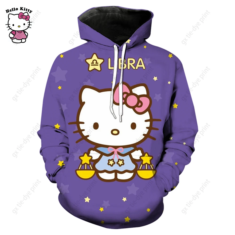 2025 جديد لطيف مرحبا كيتي ثلاثية الأبعاد هوديي البلوز امرأة الملابس Harajuku طويلة الأكمام قناع السترة بلوزات الرياضة هوديس #1