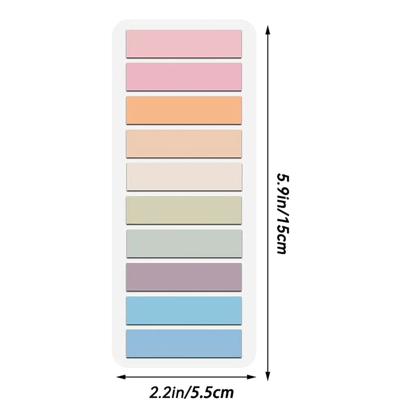 Multicolor Transparent Fluoreszierende Index Tabs PET Pfeil Flags Sticky Note Für Seite Marker Planer Aufkleber Büro Schule