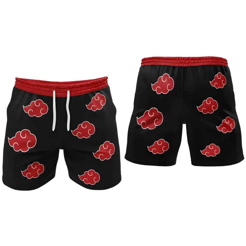 2026 Hot Selling Naruto Akatsuki Beach Shorts, Unisex, Children's, Anime Peripheral Sports and Casual Shorts, Family Matching