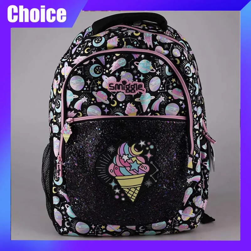 

Smiggle Diamond Ice Cream Series Kids Backpack Cartoon Cute Children Schoolbag Large Capacity Student Bag Leisure Backpack Gift
