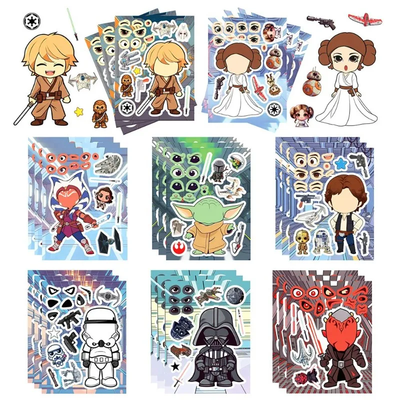 Zestaw naklejek Star Wars DIY
