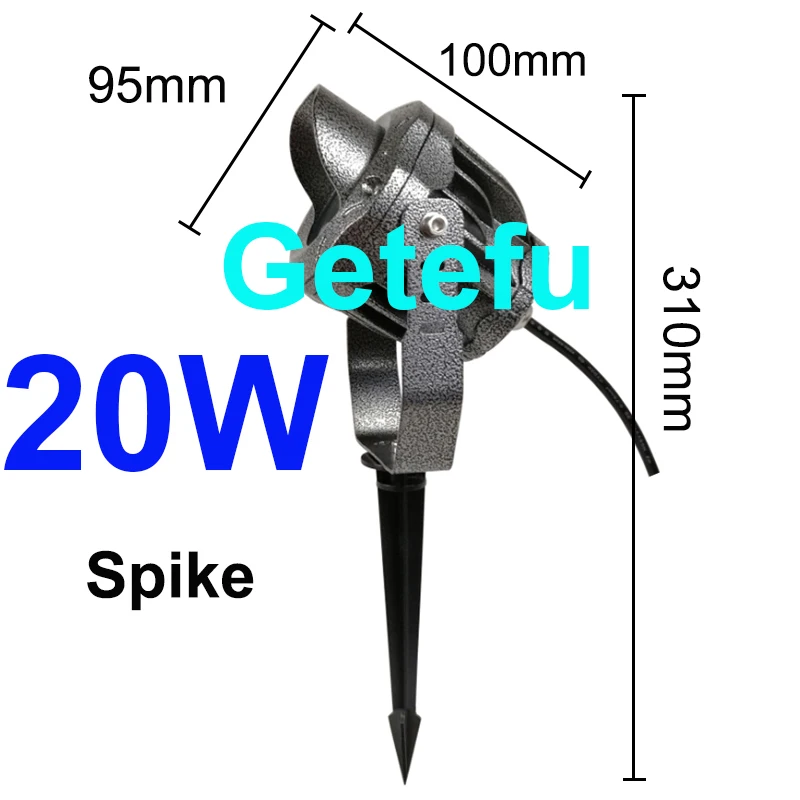 Cob Outdoor Garten Licht LED Rasen Lampe Spike 20W 10W wasserdichte Glühbirne 220V 110V 24V Landschaft IP65 Weg Scheinwerfer wasserdicht out – Detail 10