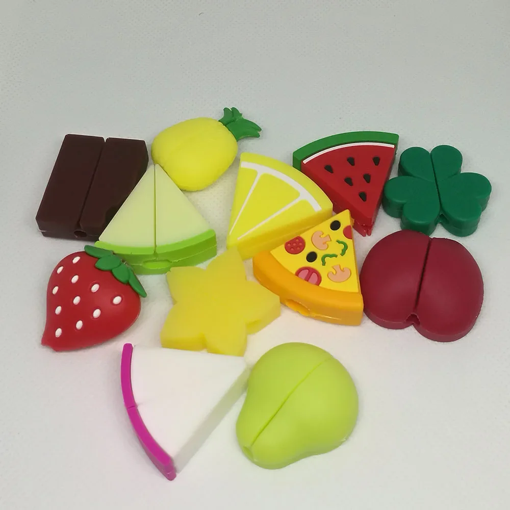 1Pcs Cute Fruit Cable Protector Cord Wire lemon watermelon strawberry Protection Cover Charging Cable Winder For Iphone cable