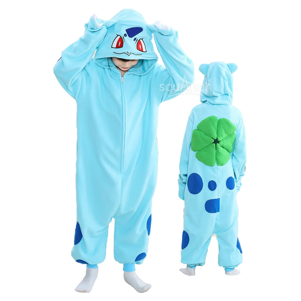 Anime Dragon Onesies ragazzi ragazze Halloween Costume Festival Party Cosplay Suit bambini pigiama Charizard Kigurumis Outfit