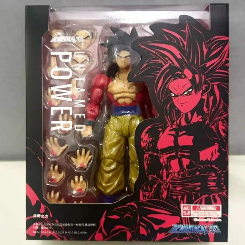 In Stock Original Dragon Ball Figure Demoniacal Fit Untamed Power Vegetto Figure Son Goku Figures Shf Ssj4 Super Saiyan 4 Toy