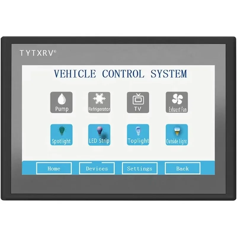 Camping trailer RV 8-way DC12V 30A RV control panel with power controller and liquid level sensor