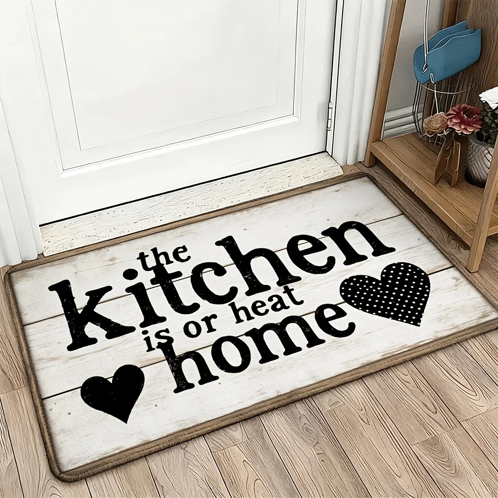 Rustic Farmhouse Kitchen Doormat Entrance Mat Home Decor Cute Funny Kitchen Quote Mat 40x60cm Indoor Outdoor Storage Rug