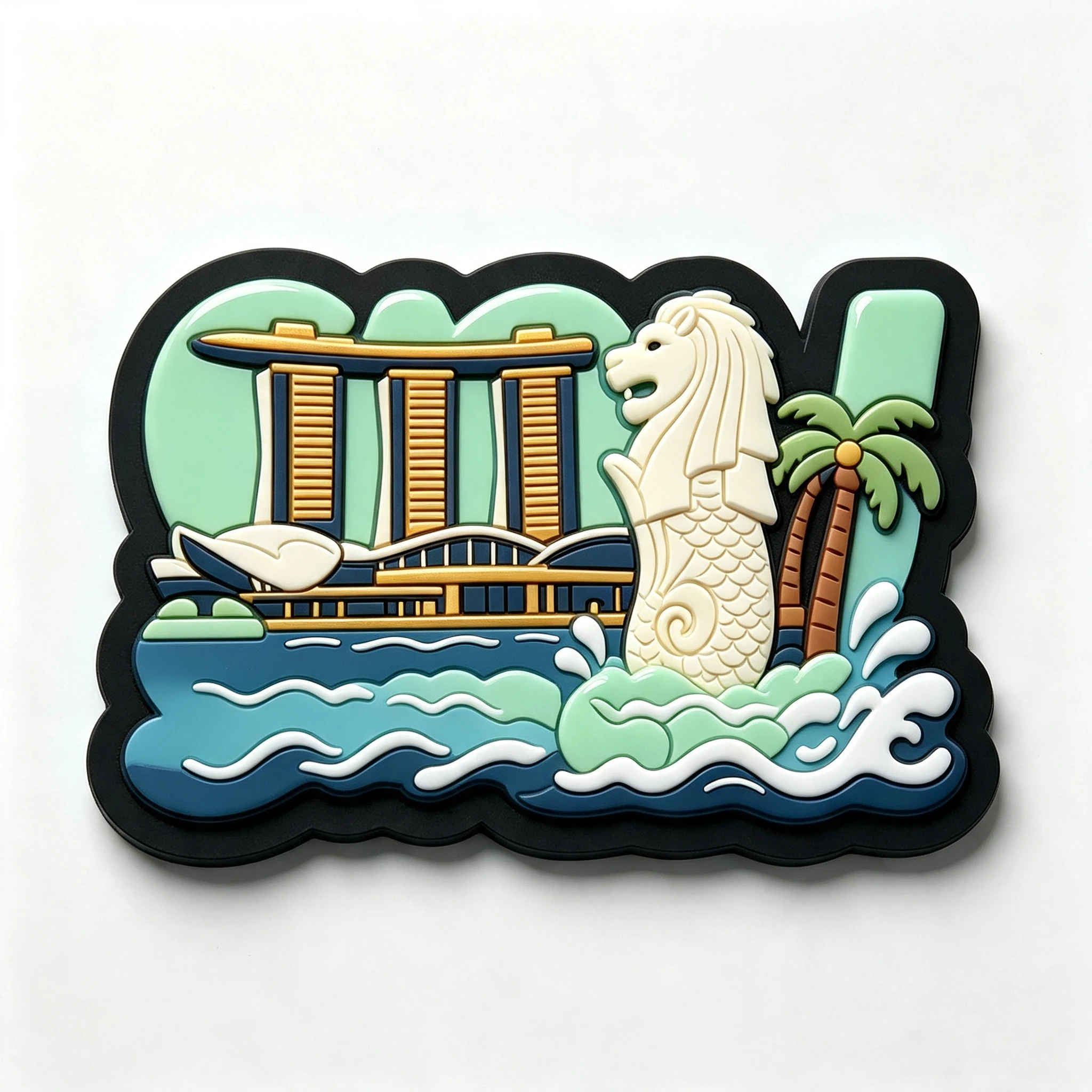 Factory Custom Promotional 3D/2D Polyresin Italy Fridge Magnet Country City Refrigerator Magnets
