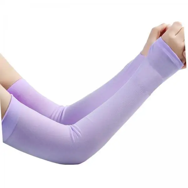 

Outdoor Sports Cooling Arm Sleeve Breathable Nylon Sun Block Compression Warmer for Football Basketball