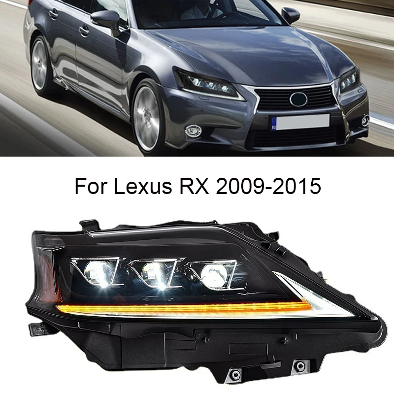 

Car Front Headlight Parts For Lexus RX RX270 330 RX350 450H 2009-2015 LED DRL Turn Signal Automotive Accessories Assembly