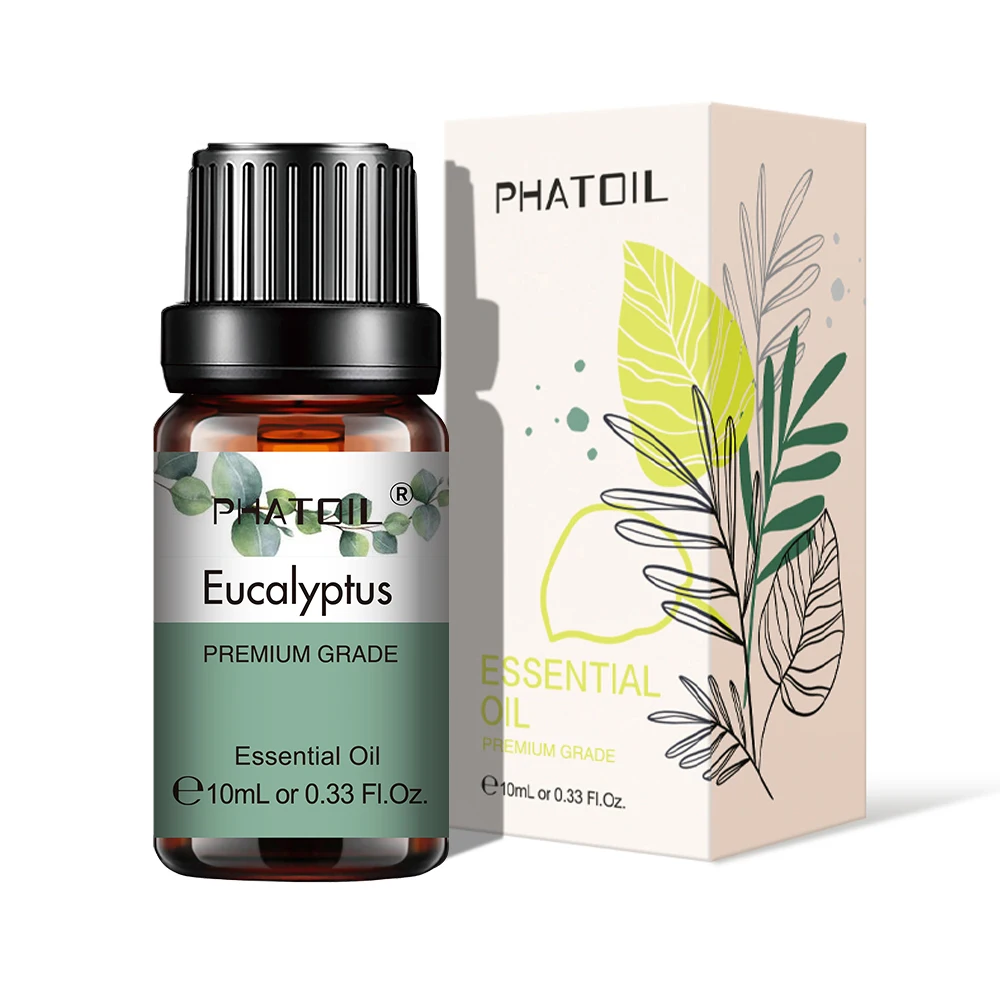 Phatoil 1/6/10 pçs conjunto de óleo essencial para difusor-10ml lavanda eucalipto bergamota baunilha sândalo chá árvore óleos essenciais