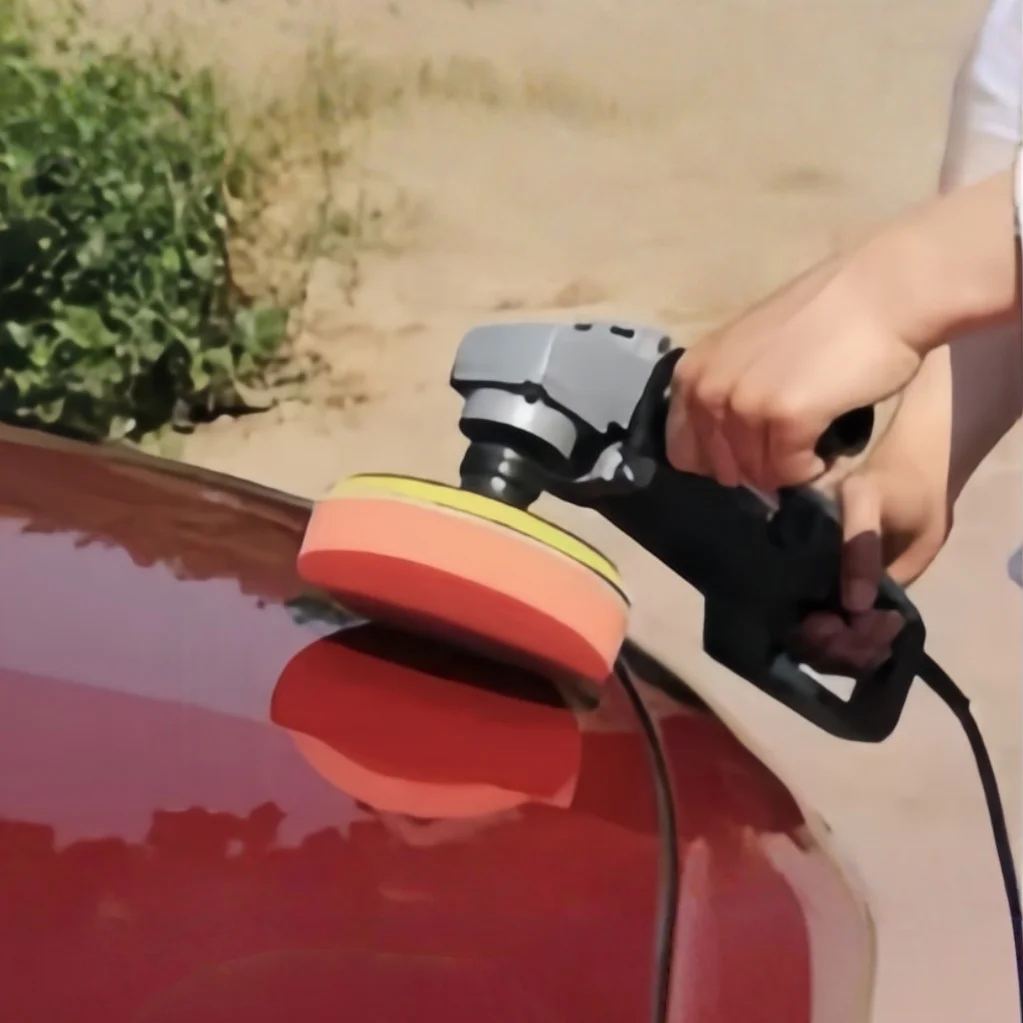 5 Stück 5/6 Zoll Auto-Polierpads Flache Schwamm-Wachspads Selbstklebende Schwammscheiben Auto-Pflege Zubehör – Detail 5