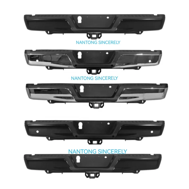 Steel Rear Step Bumper Assembly for Ford for F150 2015-2020  w/Park Assist  Max Hitch 2015 2016 2017 2018 2019 2020 view 2