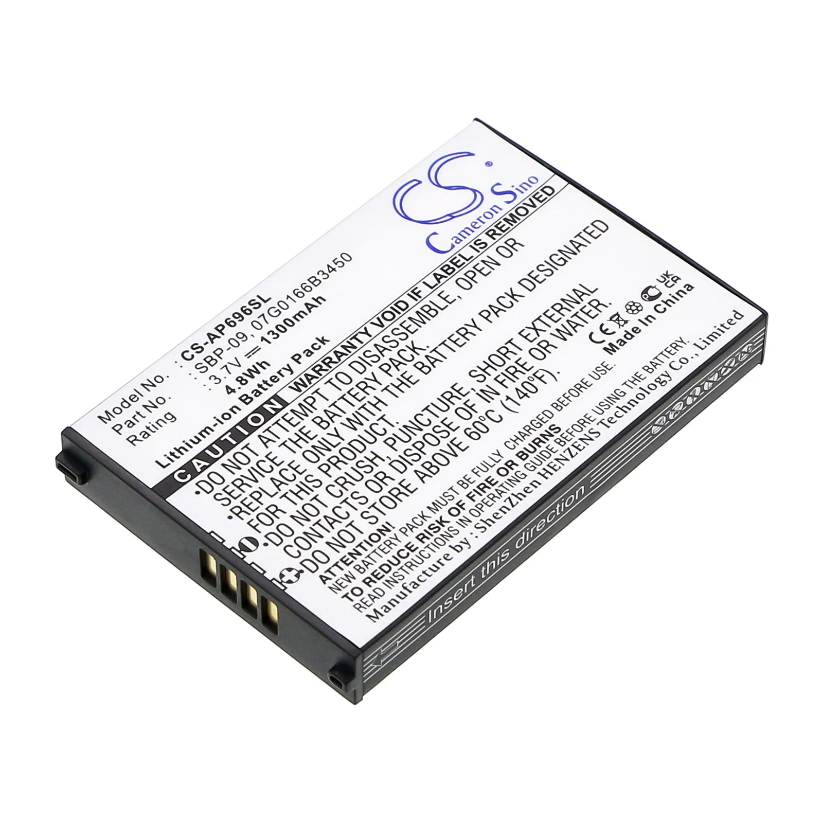 

Li-ion PDA, Pocket PC Battery for Asus, 3.7V, 1300mAh, Compatible Models: Mypal A626, MyPal A686, Mypal A696