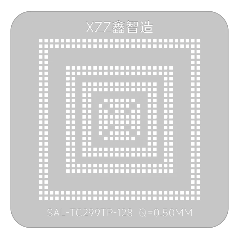 XZZ BAG reballing stencil for Automotive MCU chip SAL-TC299TP-128 TC277TP TC297TP TC298TP Direct heating Tin planting platform
