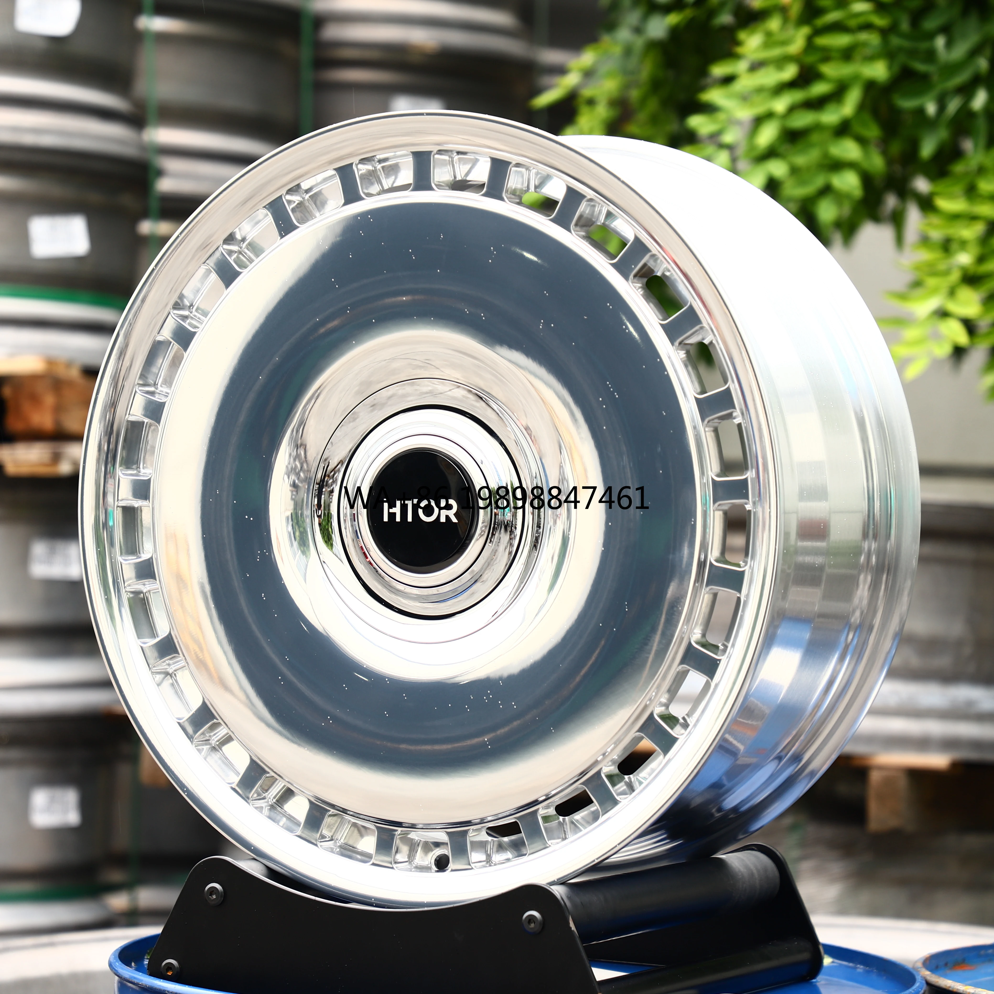 

HTOR Manufacture 18 19 20 21 22 23 24 Inch Full Face Monoblock Wheels Polished Finish Forged Wheels for Luxury Car