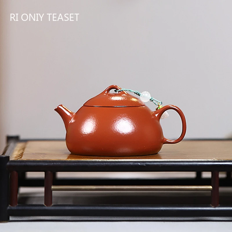 

100ml Chinese Yixing Purple Clay Teapots Small Capacity Handmade Tea Pot Raw Ore Dahongpao Mud Beauty Kettle Zisha Tea Set