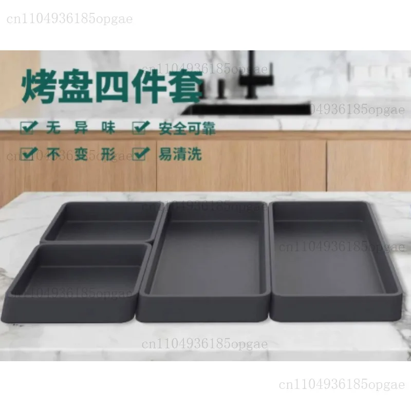 

Y92A-Sheet Pan Dividers for Easy Cooking & Meal Prep - Oven, Microwave, Dishwasher, Fridge-Friendly Nonstick Silicone Trays