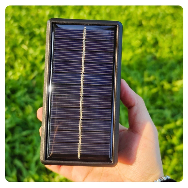 Solar Battery Charger 2 Slot Battery Charger Powerbank Case Lithium Battery Charging Bank Shell For 18650 21700 Battery