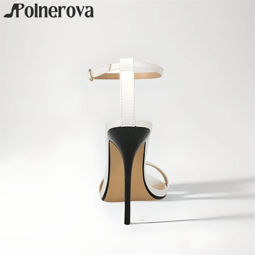 14cm Pointed Toe Stiletto Sandals Ankle Buckle Sexy High Heels Summer Sandals Custom Multicolor Fashion Style Sandals for Women