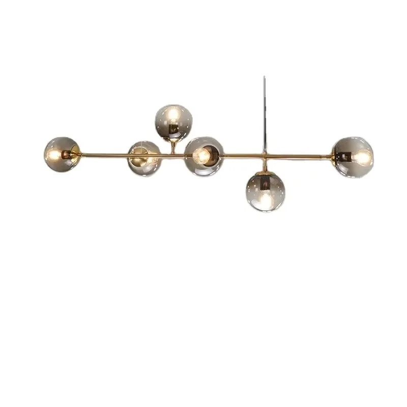 

Современная столовая, подвесной светильник для спальни, гостиной, свадебные украшения, люстры, стеклянный шар, подвесной светильник