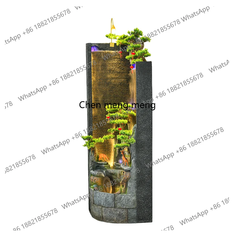 

New Chinese rockery flowing water fountain floor ornament corner decoration ornament office water feature