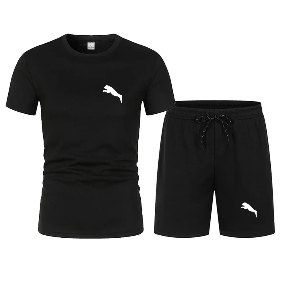 

2024 new beach sports casual short-sleeved suit men comics short-sleeved suit sports daily shopping suit, casual clothing, S-4XL