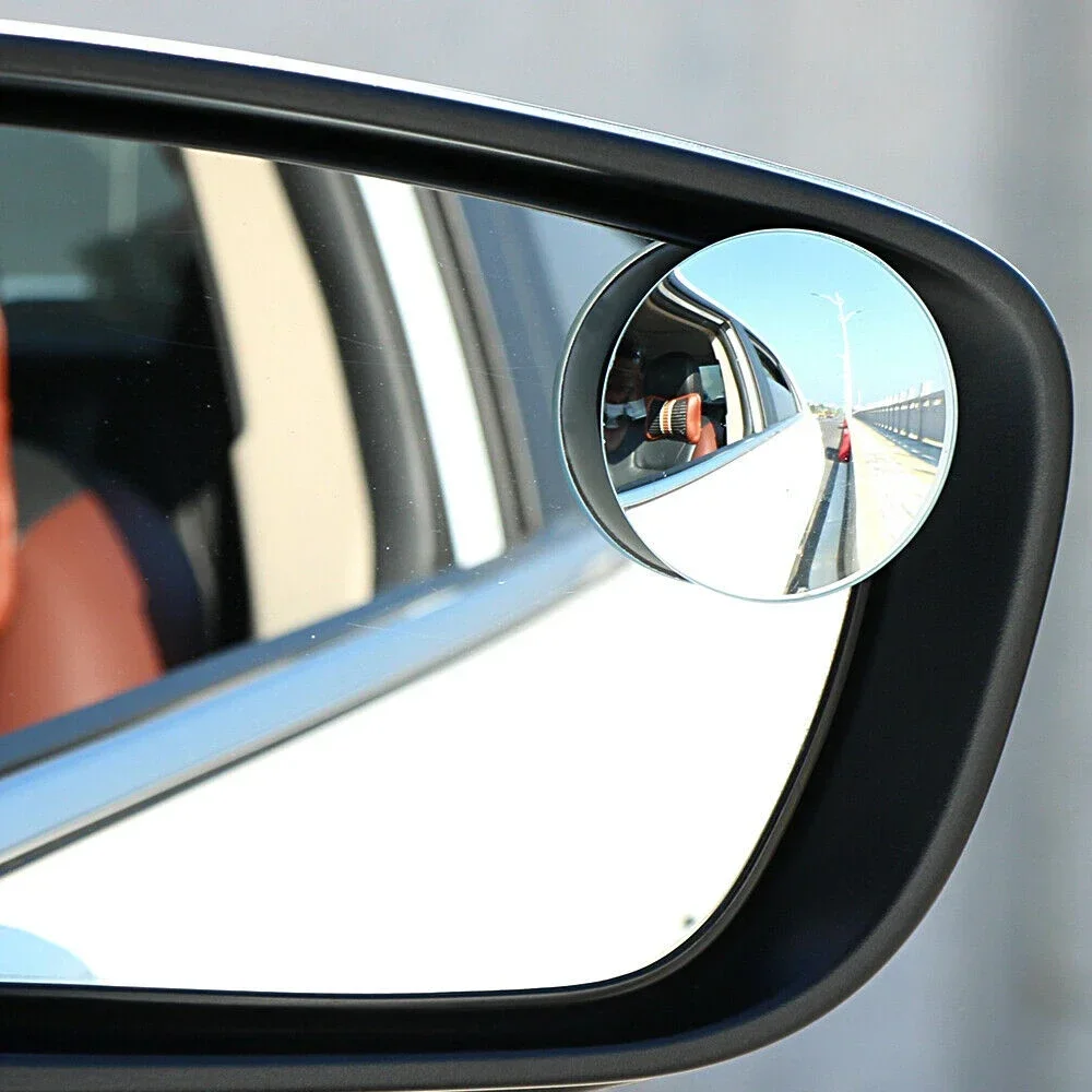 Adjustable Car Blind Spot Mirror HD Convex Wide View Auxiliary Mirror Prevent Door Collision Safety Driving Accessory
